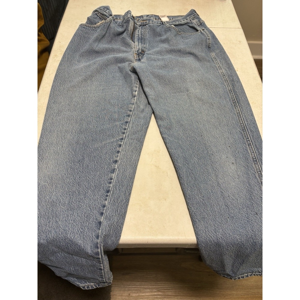 Vtg Gitano Jeans Womens Sz.16 Cotton-M Blue-H Waist-Taper Legs